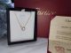 Perfect Replica Cartier 925 Silver Rose Gold Diamond Double Ring Necklace (7)_th.JPG